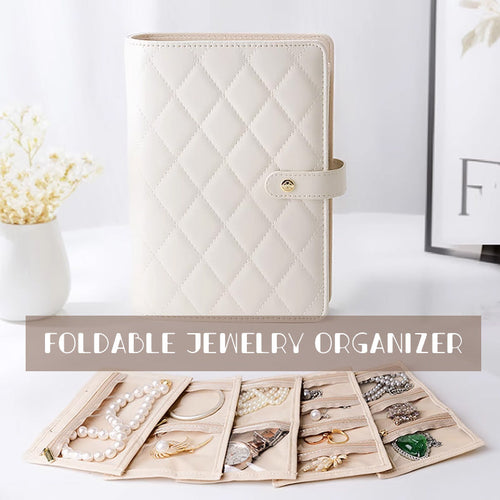 Foldable jewelry organizer