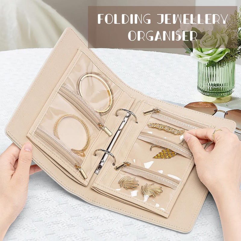 Foldable jewelry organizer