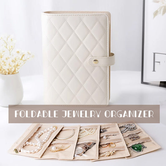Foldable jewelry organizer